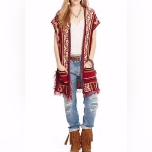 RL Denim & Supply Sleeveless Cardigan Vest - Picture 10 of 14